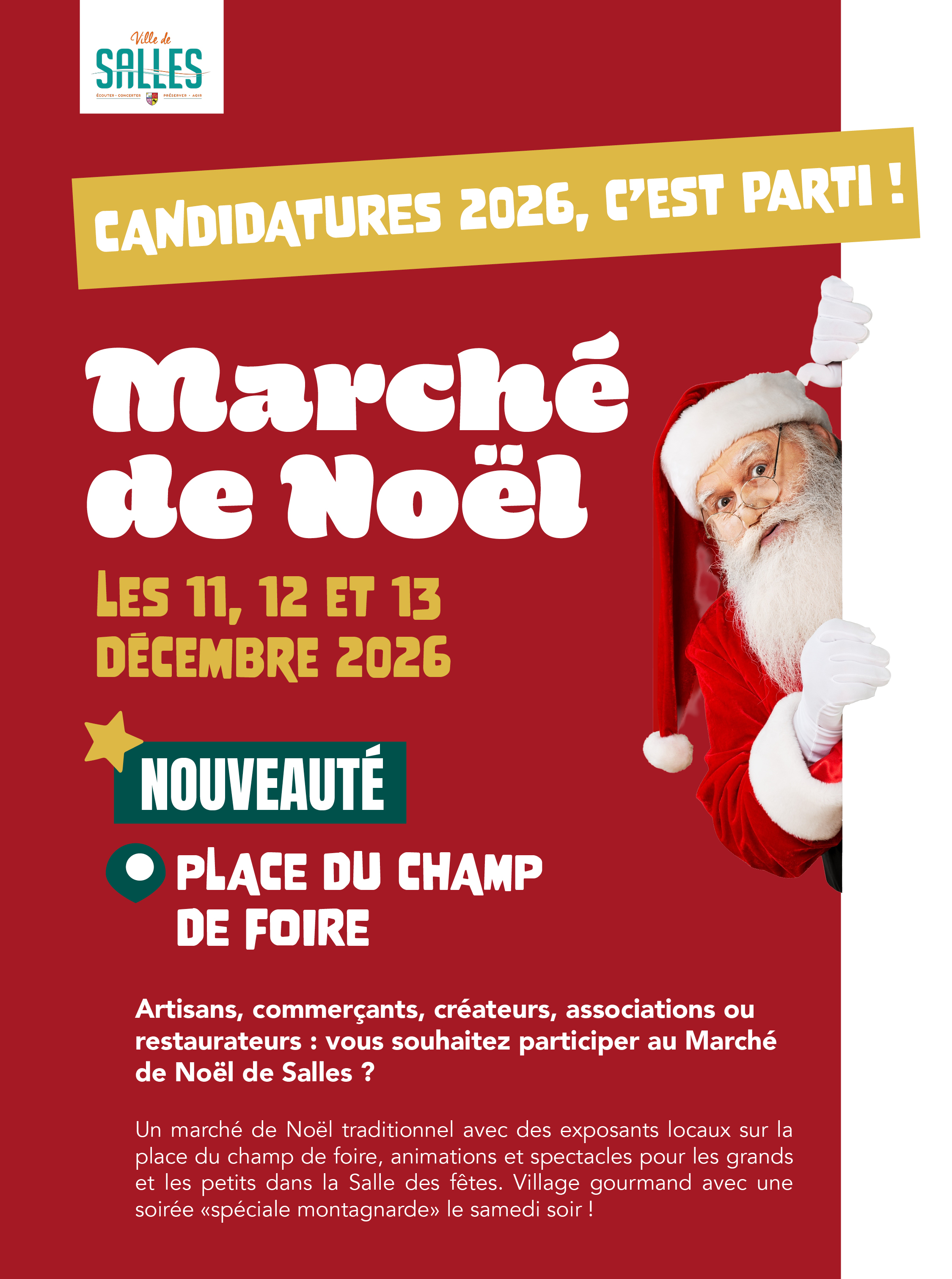 VILLE DE SALLES MARCHE DE NOEL